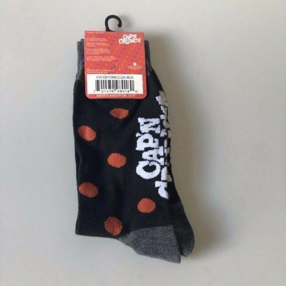 GBG Socks CAP’N CRUNCH Mens Novelty Crew Socks Shoe Size 6-12 - Picture 2 of 2